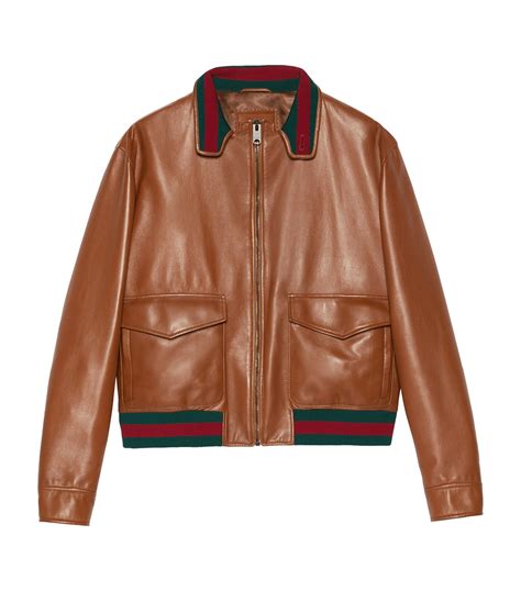 gucci leather hooded bomber jacket|Gucci leather jacket price.